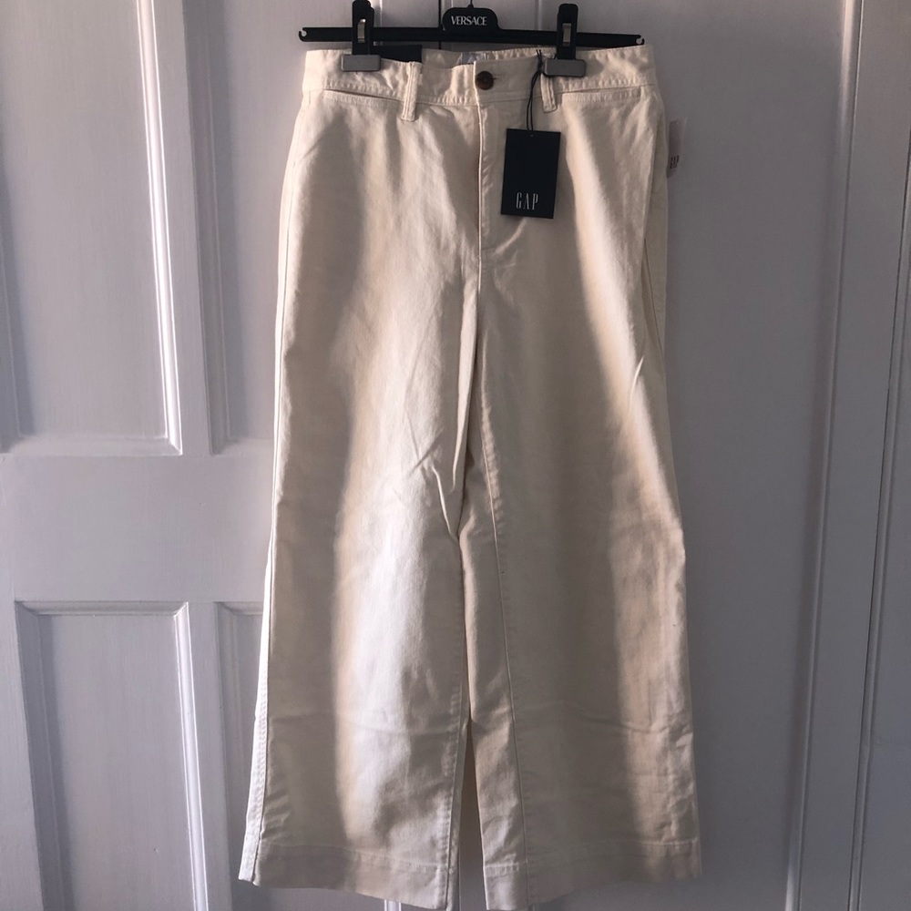 Cream Gap Wide Leg Trousers